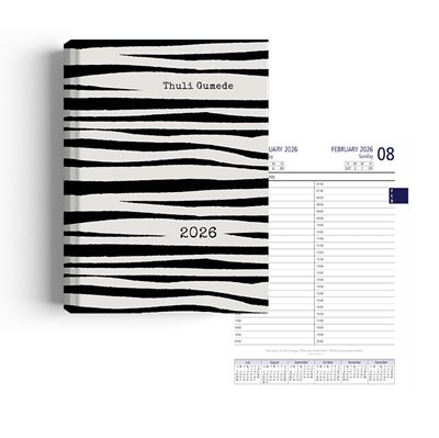 Show details for Zippy Zebra Diary A5 