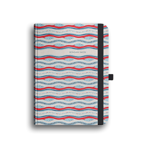 Picture of Red + Blue Pattern Luxury Journal 