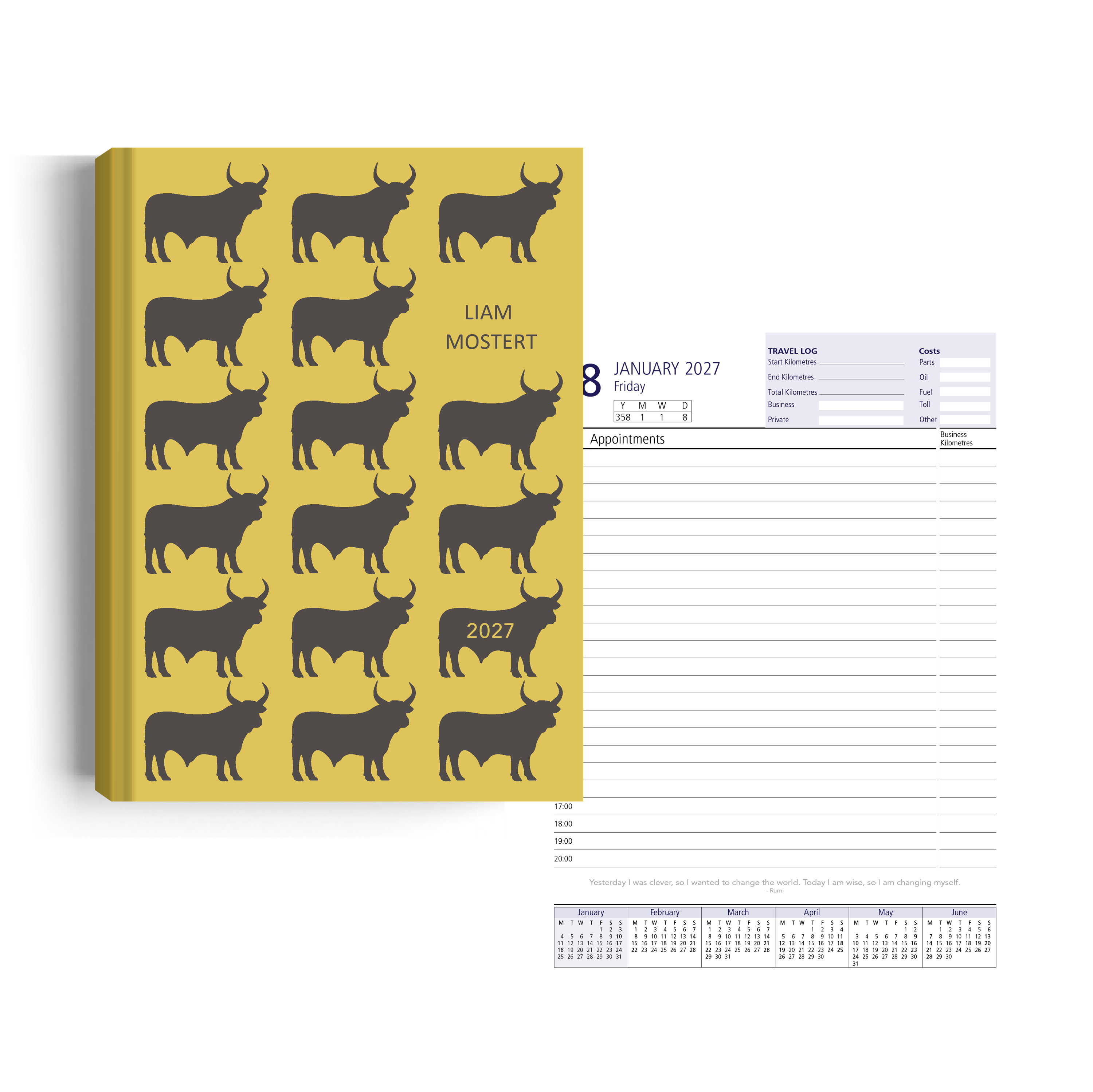 Show details for Golden Herd Diary A4