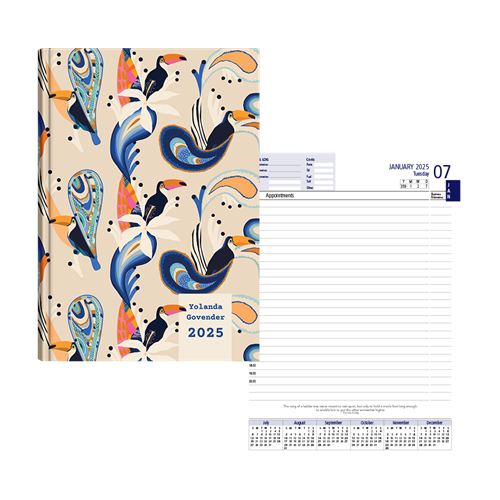 Show details for Tropical Toucan Diary A5 