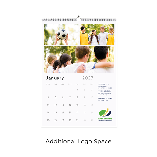 Show details for 2027 A4 Wall - 13 Leaf - C - Logo Space