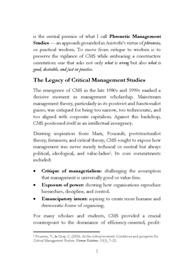Show details for Phronetic Management Studies Playbook