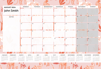 Show details for Savannah Sunset Desk Planner