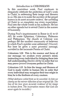 Show details for Colossians