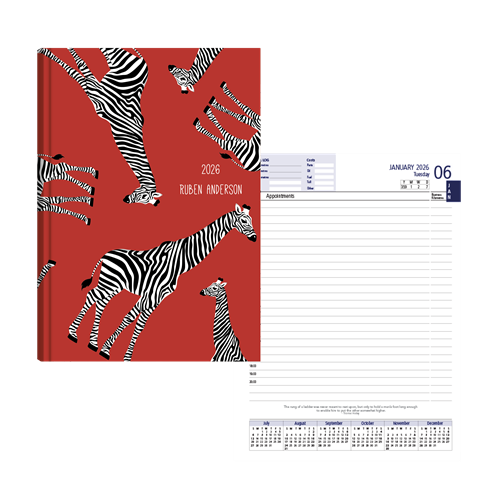 Show details for Zippy Red Gerry Diary A5 
