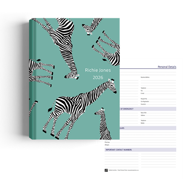 Show details for Zippy Blue Gerry Diary A5 