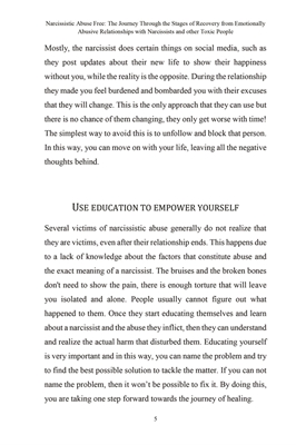 Show details for Narcissistic Abuse Free