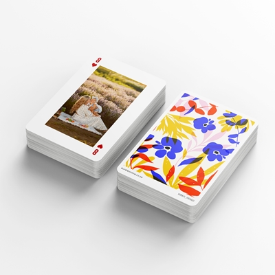 Show details for Floral Fusion Personalised Playing Cards