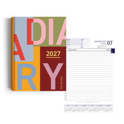 Show details for Vivid Blocks Diary A4