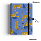 Show details for Cheetah Blues A4 Journal