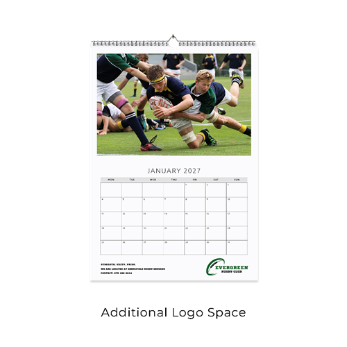 Show details for 2027 A4 Wall - 13 Leaf - B - Logo Space