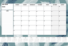 Picture of Watery Leaves Desk Planner