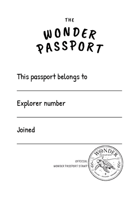 Show details for Wonder Passport - Adventure Journal