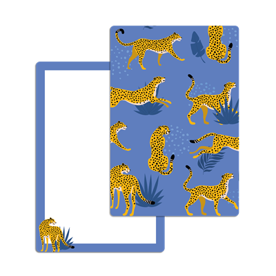 Show details for Cheetah Blues Notecard