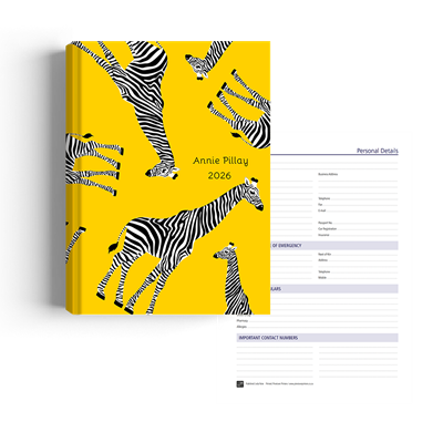 Show details for Zippy Yellow Gerry Diary A5 