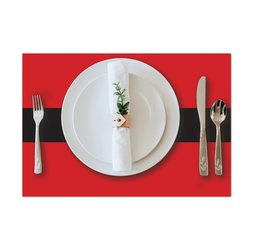 Burble Santa's Belt Placemat