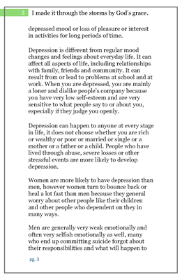 Show details for I made it through the storms by God's Grace