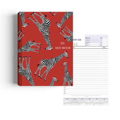 Show details for Zippy Red Gerry Diary A4