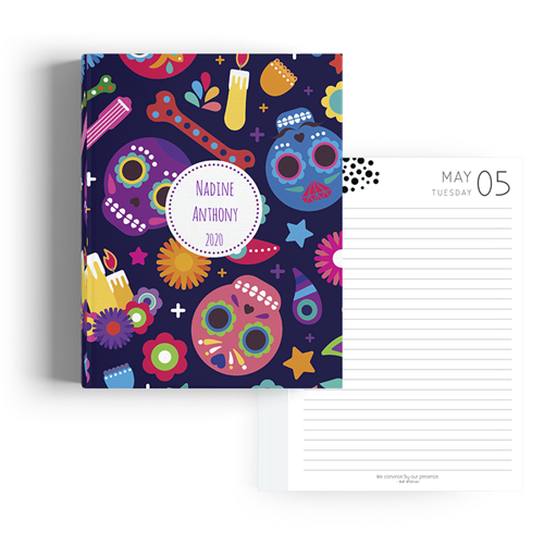 Picture of Mardi Gras A5 Hard Cover Student Diary