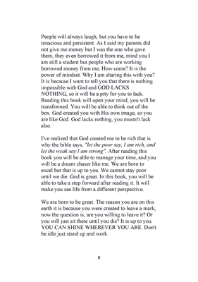 Show details for God Lacks Nothing. Why Do You Lack?