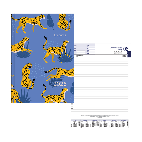 Show details for Cheetah Blues Diary A5 