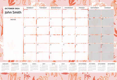 Show details for Savannah Sunset Desk Planner