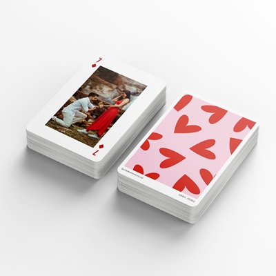 Show details for Sweet Hearts Personalised Playing Cards 