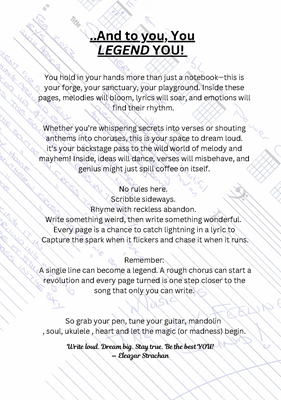 Show details for The Songsmith's Notebook