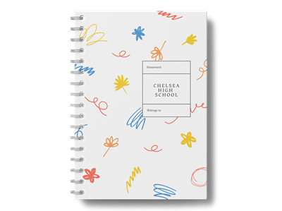 Show details for A4 Wiro Bound Book - Hard Cover Component