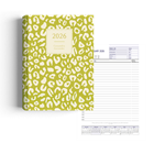 Show details for Leopard Lime Diary A4