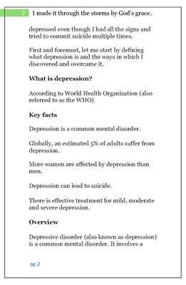 Show details for I made it through the storms by God's Grace