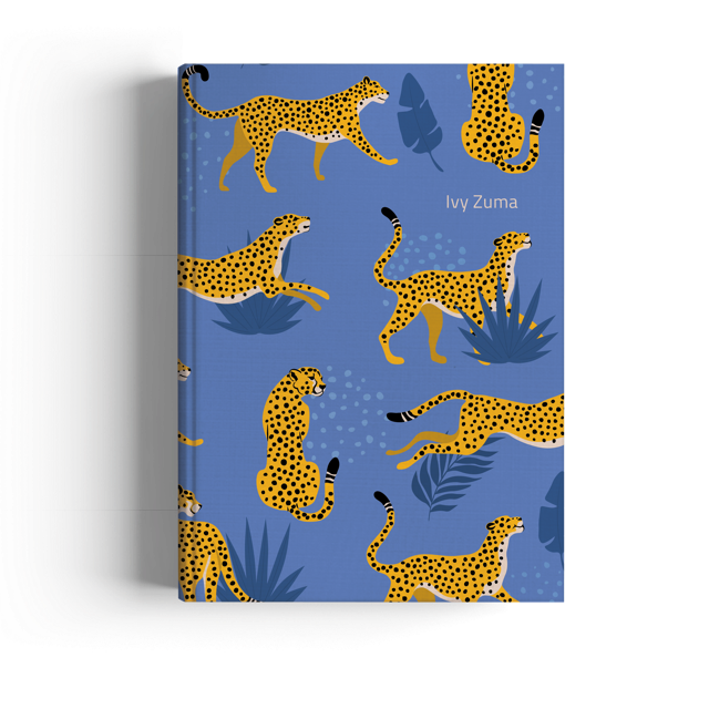Show details for Cheetah Blues A4 Journal