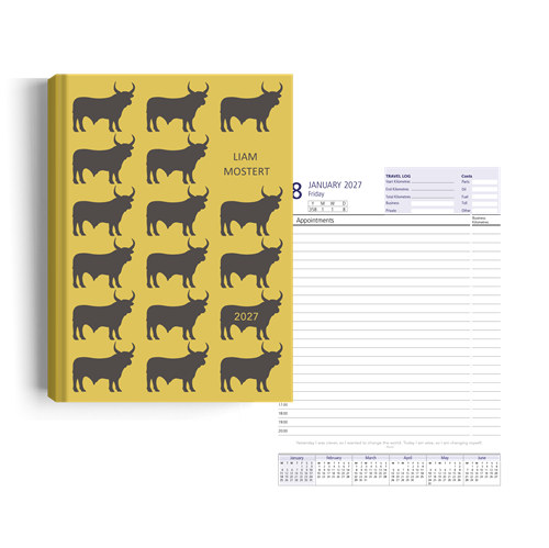 Show details for Golden Herd Diary A5 