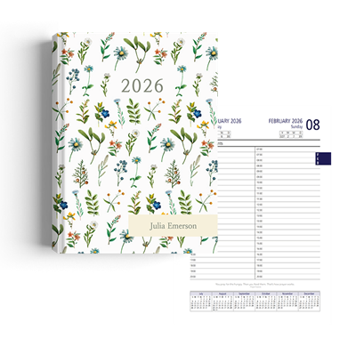 Show details for Mini Florals Diary A5 
