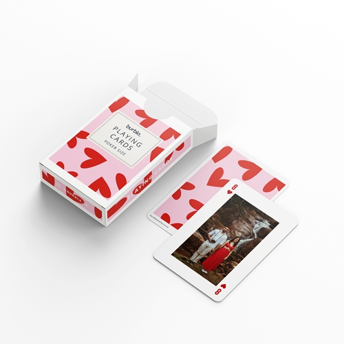 Picture of Sweet Hearts Personalised Playing Cards 