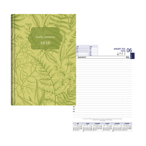 Show details for Green Botanica Diary A5 