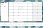 Picture of Watery Leaves Desk Planner