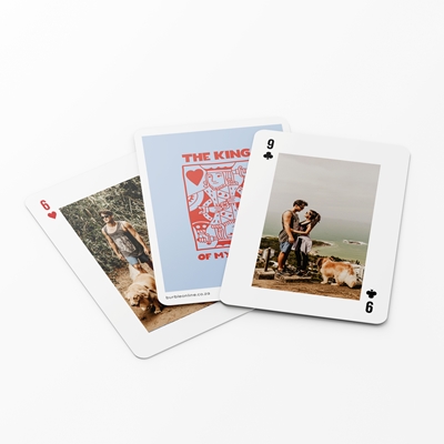 Show details for King Of My Heart Personalised Playing Cards