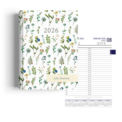 Show details for Mini Florals Diary Management