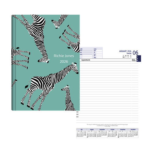 Show details for Zippy Blue Gerry Diary A5 