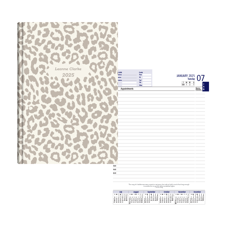 Show details for Chic Leopard Diary A4