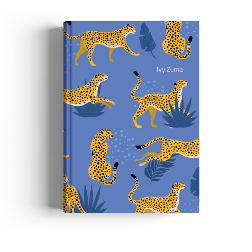 Show details for Cheetah Blues A4 Journal