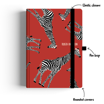 Show details for Zippy Red Gerry A4 Journal