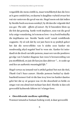 Show details for 'n Pastoraal-Holistiese Besouing Van Kanker