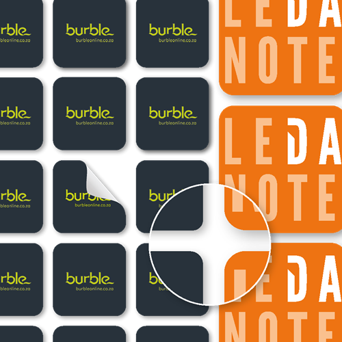 Show details for Custom Square Stickers (Rounded Corners)