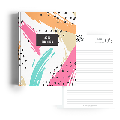 Show details for Splashes A5 Hard Cover Student Diary