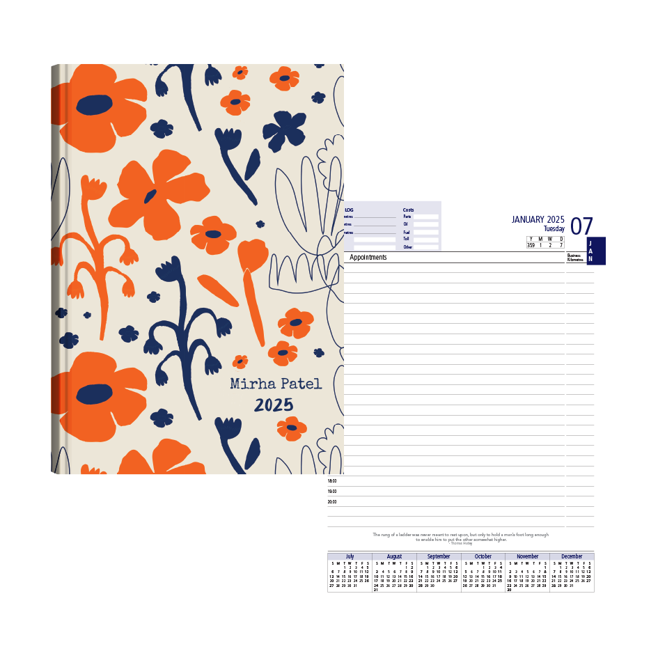 Picture of Summer Orange Diary Management