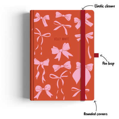 Show details for Pretty Bows A4 Journal