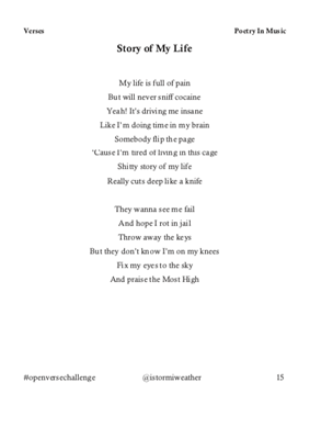 Show details for Verses - Poetry In Music