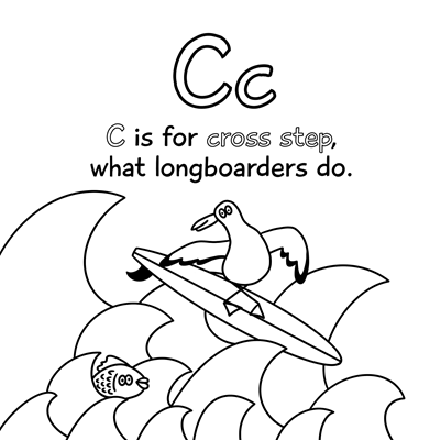 Show details for The AB Seas of Surfing (Colouring Book)